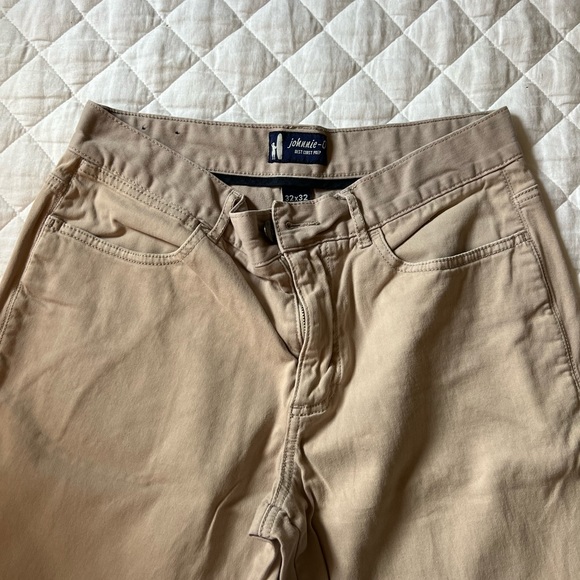 Dark Khaki Mens Johnnie O Pants - Picture 3 of 4